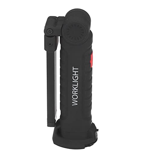 Hyuduo IP65 Wasserdichte COB -LED -LED Arbeit Licht mit Magnetischer Basis USB wiederaufladbarer Taschenlampe für Autoreparatur Schwarz, COB Taschenlampe mit Magnetischer Basis für Stromausfälle von Hyuduo