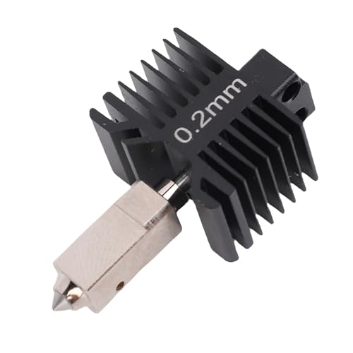 Hyuduo Integriertes Hotend -Kit All Metal Hot End Assembly 60W Hochleistungskeramikheizung Schneller Erhitzen für P1s mit Gehärtetem Stahldüse und Kupferplattiertem Heizblock (0,4 mm) von Hyuduo