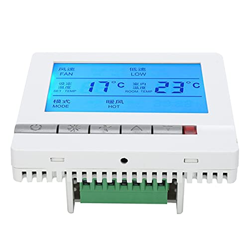 Hyuduo Klimaanlagen Thermostat LCD -Display -Temperaturregler mit Tasten Hohe Zuverlässigkeits -Chips -Thermistor für Wohnzimmer Schlafzimmerhalle von Hyuduo