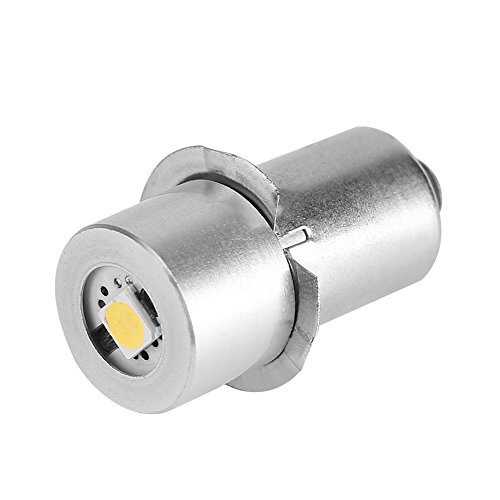 Hyuduo LED-Taschenlampe, P13.5S Base 1W LED-Lampe, LED-Konvertierungslampe Kompatibel mit Maglite Craftsman Greatlite Vintage-Taschenlampe(4.5V) von Hyuduo