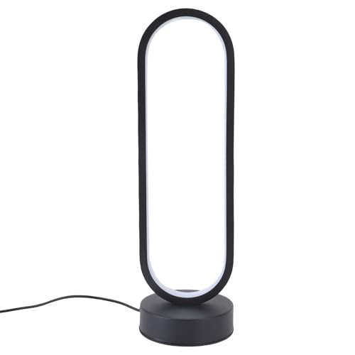 Hyuduo LED -Tischlampe Ovales Aluminium 3 Farbe Dimmbares Modernes Nachtlicht mit Verstellbarer Helligkeit für Schlafzimmer Wohnzimmer Büro von Hyuduo