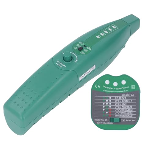 Hyuduo Leistungs Schalter Finder Automatische Empfindlichkeit Anpassung Outlet Tester mit 3 Blinker Taschenlampe für Home Office Factory Power Grid Hyuduo Leistungs Schalter Finder Automatische Empfindlichkeit Anpassung Outlet Tester mit 3 Blinker Taschenlampe für Home Office Factory Power Grid von Hyuduo