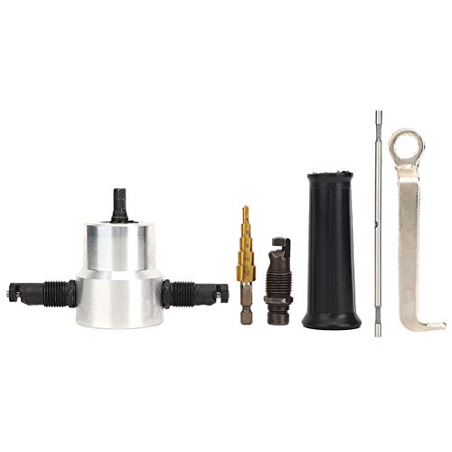 Hyuduo Metall -Nibbler Effektives Cutter Doppelkopfbefestigungskit, Gerade und Kurvenschneidung für Autokarmazy -Reparaturen, Kohlenstoffstahl, 6pcs von Hyuduo
