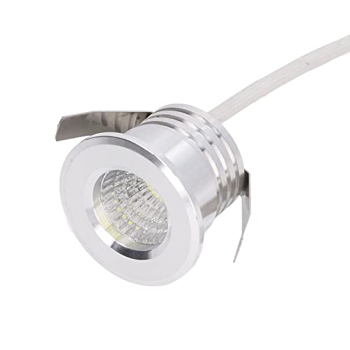 Hyuduo Mini-COB-Einbaustrahler Beleuchtung Mini-COB-Einbaustrahler Schmuckvitrine Display Stabile Wärmeableitung LED-Deckeneinbaugehäuse (Warmweißes Licht 3000K) von Hyuduo
