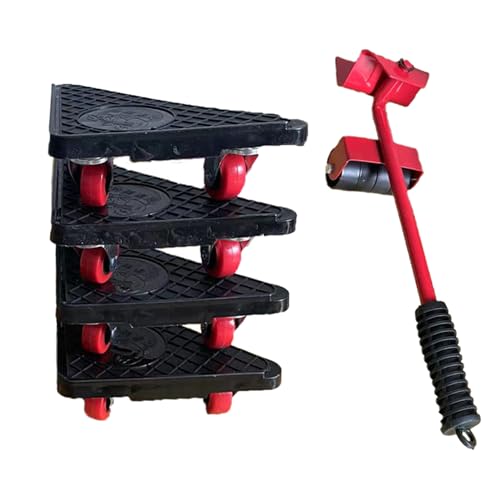 Hyuduo Möbel Mover Heavy Lifter Dolly Set 360 -Grad -Rotation Mobile Wagen mit 4 Dreieckigen Riemenscheiben 1 Streat für das Bewegliche Kühlsofaschrank Hyuduo Möbel Mover Heavy Lifter Dolly Set 360 -Grad -Rotation Mobile Wagen mit 4 Dreieckigen Riemenscheiben 1 Streat für das Bewegliche Kühlsofaschrank von Hyuduo