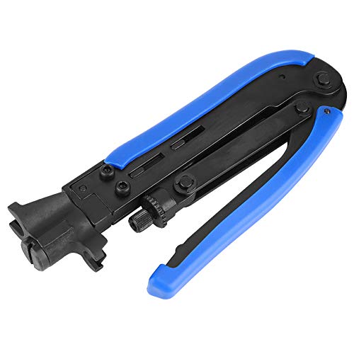 Hyuduo Network Draht Crimping Zange Einstellbares F -Kopf -Crimper Werkzeug Für RG59/RG6 Koax Terminals Für Techniker und Elektriker Hyuduo Network Draht Crimping Zange Einstellbares F -Kopf -Crimper Werkzeug Für RG59/RG6 Koax Terminals Für Techniker und Elektriker von Hyuduo