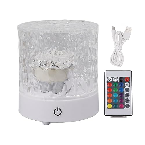 Hyuduo Ocean Wave Kristall-Tischlampe für Abs, 16 Farben, USB, Gewellt, für Lampe, Abendessen, Gewellt für Kristall, Spielzimmer, Acryl für Schlafzimmer, Nachtlicht, Schlafzimmer, von Hyuduo