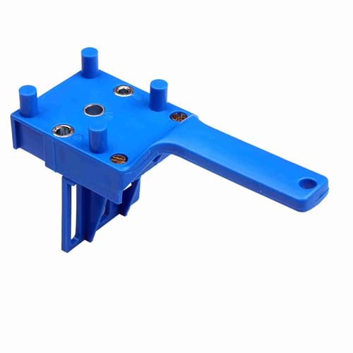 Hyuduo Präzisionslochbohrer Dübel Jig Handheld Holzbearbeitung Handheld -Dübel -Jig Kit, Holzbohranleitung mit Skala für Mehrere Stanzen Gelb (41pcs gesetzt) von Hyuduo