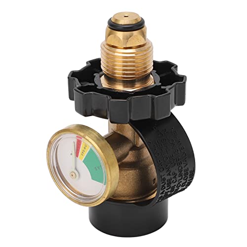Hyuduo Propan Tankadapter Farb Codiertes Dial Leckdetektionserkennungs -Tank Ventil -Messwert Anzeige für QCC1/1 Typ Anschlüsse von Hyuduo