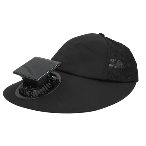 Hyuduo Solar-Ventilator-Hut, Solarbetriebener Angel-Ventilator-Hut, Wiederaufladbar über USB, Schwarzer Angel-Strandhut mit Breiter Krempe, Sommer-UV-Schutz mit Ventilator, Geeignet Hyuduo Solar-Ventilator-Hut, Solarbetriebener Angel-Ventilator-Hut, Wiederaufladbar über USB, Schwarzer Angel-Strandhut mit Breiter Krempe, Sommer-UV-Schutz mit Ventilator, Geeignet von Hyuduo