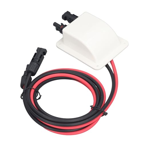 Hyuduo Solarkabel -Eingangsgehäuse, Doppelkabel -Eingangsdrüsenbox Wasserdicht für RV -Boot Yacht Campingreisen mit 2 M 10AWG -Verlängerungskabel, Solarpanelkabel mit Stecker und von Hyuduo
