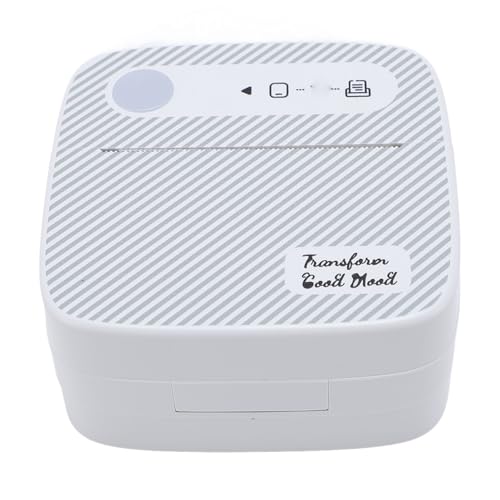 Hyuduo Tintenless Thermal Aufkleber Drucker -Etikettdrucker Tragbarer Wärmeleitdrucker mit 203DPI 57mm Druckbreite für Organization von Hyuduo