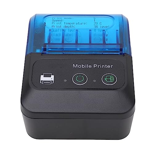 Hyuduo Tragbarer 58-mm-Mini-Thermo-QR-Code-Drucker, 5,1 cm, Kabelloser USB-Quittungsticket-Thermodrucker für Karteikarten, DIY-Tagebuch, Fotos, Notizen, Kinder, Geschenke, von Hyuduo