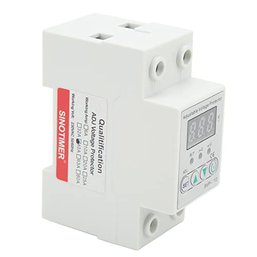 Hyuduo Unter Spannung Beschützer Leicht Einstellbare Automatische Verzögerungsverzögerung Im Unterspannungsprotektor mit Digital Display Electric Circuit Testing Device (40A) von Hyuduo