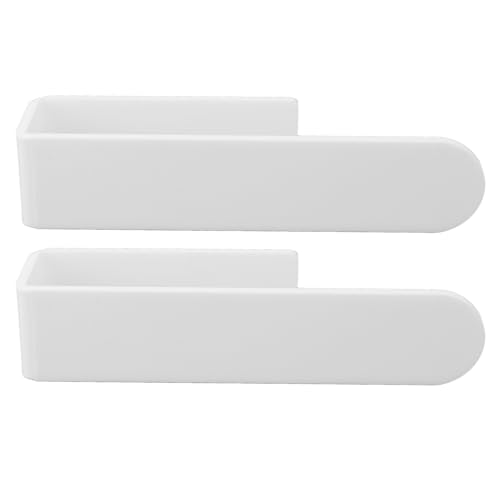 Hyuduo Wandmontierte Handtuchring Klarer Acryl Platz Sparende Handtuchhalter Einfache Installation Badezimmer Küche 4,5 Cm von der Wand Entfernt (WHITE) von Hyuduo