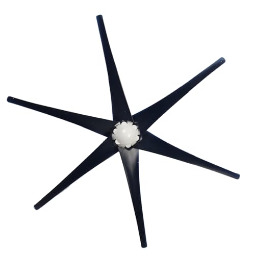 Hyuduo Windturbinengenerator - Langsames Start, Schönes Aussehen, Niedrige Vibration - Ideal für Terrassen und Hütten (12V) von Hyuduo