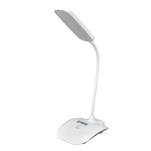LED-Schreibtischlampe mit Flexibler Schwanenhals-Helligkeit in 3 Stufen, Batteriebetriebene Tischlampe mit Berührungssteuerung, Kompakte Tragbare Lampe für Schlafsaal Im Arbeitszimmer, Augenschonend U von Hyuduo