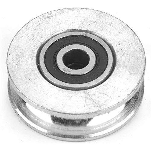 Lagerbock, Drahtseilrad, Tiefe U-Nut-Riemenscheibe, Doppellager-Radblock-Drahtseil-Anhebeführung (Durchmesser 28 mm), Umlenkblöcke (Durchmesser 56mm) von Hyuduo
