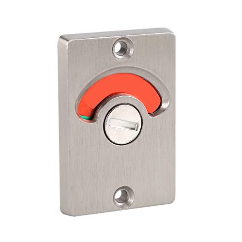 Latch Indicating Lock Edelstahl Privacy Bolt Türschloss vakant besetzen Indikator Schrauben für Badezimmer WC Türschließe von Hyuduo