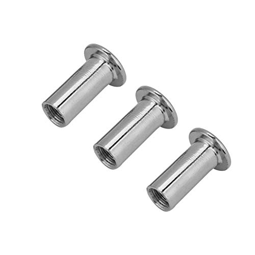 M6/M8 Edelstahl-Flachmuttern-Set, Rundkopf-Hülsenmuttern, Möbelbefestigungsset unterschiedlicher Größe und Menge für Sechskantschraubendreher(M8*15-30 Stück) von Hyuduo