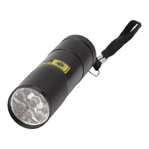Mini-Taschenlampe, 9 LEDs, 395 Nm, Lila Licht, Taschenlampe, Haustier-Urin-Detektor, Licht für Hunde, Katzen, Trockene Flecken, Harzaushärtung von Hyuduo