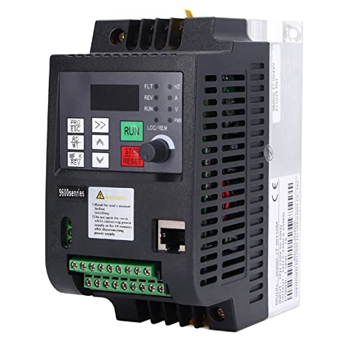 NFLIXIN Frequenzumrichter 1PH VFD 1 in 1 Out 220V 1.5KW Motor Converter Controller Vector Control Inverter Converter 9600D-1T-00150M von Hyuduo