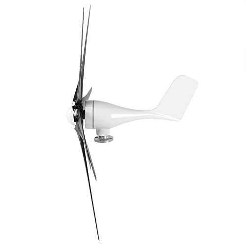 Professionelles Windturbinen-Kit, 1600 W 6-Blatt-Windgenerator, 2,0 m/s Windmühle mit niedriger Startwindgeschwindigkeit für Heimwerker im Freien(48V-Schwarz) von Hyuduo
