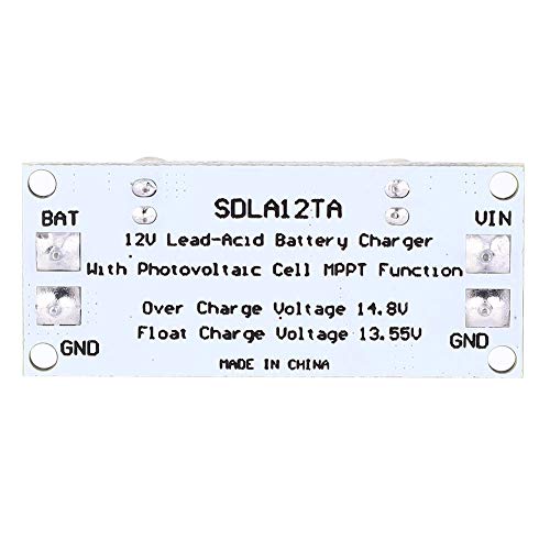 SDLA12Ta SDLA12TB MPPT-Solarregler-Lademodul für 12 V 1-1000 Ah Blei-Säure-Akku, Gutes Aussehen, Kompaktes Lithium-Batterie-Solar-Lademodul ((mit Klemme)) von Hyuduo