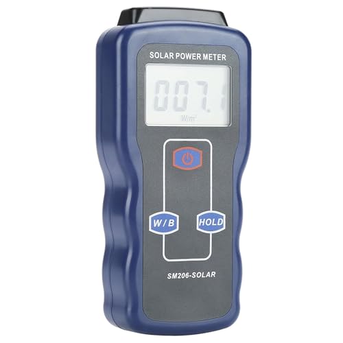 SM206 Digitaler Solarleistungsmesser mit Hoher Genauigkeit, Standardparameter ohne Batterie für Tests Zur Messung der Sonneneinstrahlung von Hyuduo