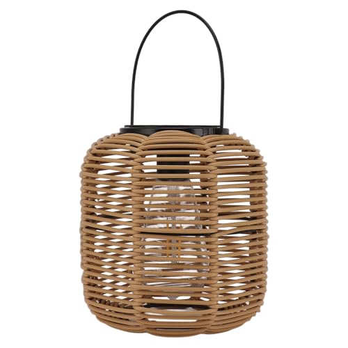 Solarlaterne für den Außenbereich, Hängeleuchten, Rattan-Solar-Tischlampe, Wasserdicht, für den Garten, Dekorative Laterne Zum Aufhängen für Tisch, Terrasse, Garten, Hof, von Hyuduo