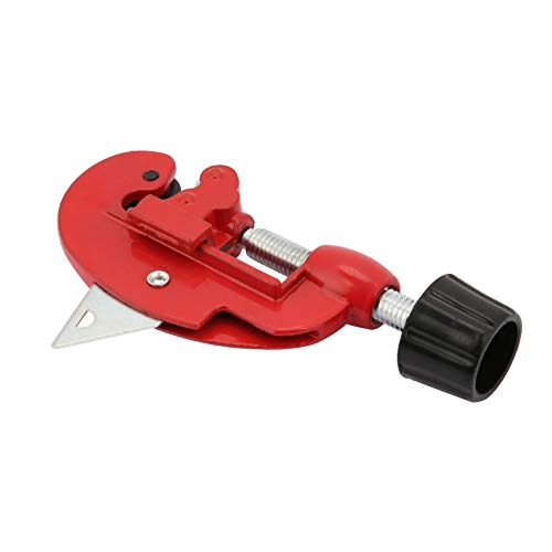 Tragbarer Metallrohrschneider, Dünner Rohrschneider aus Kupfer/Aluminium/PVC/Edelstahl, Rohrdurchmesser 3–64 Mm Rohrschneidewerkzeug (Rot) von Hyuduo