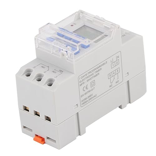 Wöchentliche 12/24-Stunden-Zeitschaltuhr LCD EIN Aus Steuerung Programmierbares Zeitrelais 85-265 V AC 16A von Hyuduo