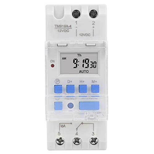 Wöchentlicher Timer-Schalter 12 V DC 16 A LCD-Anzeige Programmierbares digitales Timer-Schalterrelais von Hyuduo