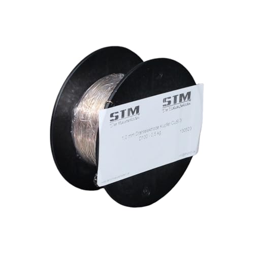 CuSi3 Draht 1,0mm Schweißdraht D100/D200/D300 Spule Rolle 2.1461 zum Mig Löten (D100, 0,5 Kg) von Hyundai Welding