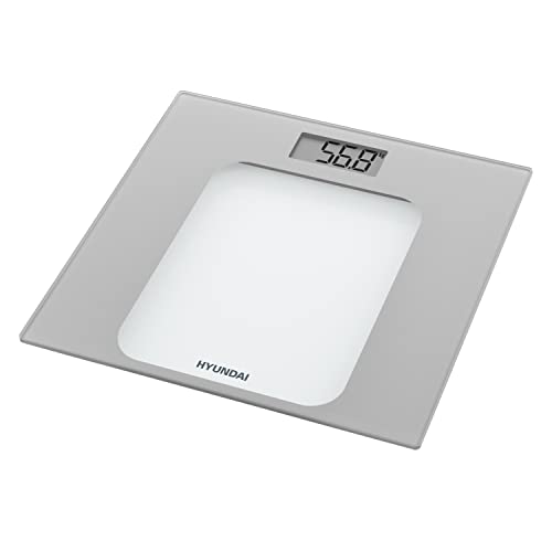 HYUNDAI Personenwaage OVE950 I Waage 100g Messgenauigkeit I Standfläche aus Glas I LCD Display I Batteriestatus Anzeige I max 150kg HYUNDAI Personenwaage OVE950 I Waage 100g Messgenauigkeit I Standfläche aus Glas I LCD Display I Batteriestatus Anzeige I max 150kg von Hyundai
