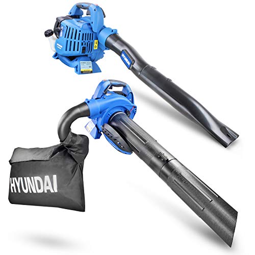 Hyundai 3-in-1-Laubbläser, 26 cm3, 2-Takt, großer Laubsauger mit 40 l Fassungsvermögen, leistungsstarker Benzin-Laubbläser, Staubsauger, Schredder und Mulcher mit 3 Jahren Garantie Hyundai 3-in-1-Laubbläser, 26 cm3, 2-Takt, großer Laubsauger mit 40 l Fassungsvermögen, leistungsstarker Benzin-Laubbläser, Staubsauger, Schredder und Mulcher mit 3 Jahren Garantie von Hyundai