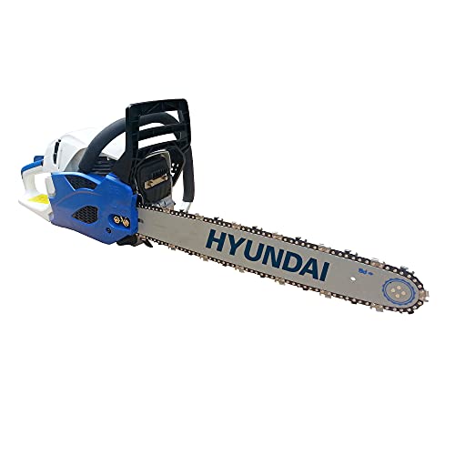 Hyundai 46 cc 2-Takt Benzin-Kettensäge mit 18 Zoll (46 cm) Oregon Bar HYC4618 von Hyundai