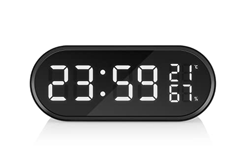 Hyundai Digitaler Wecker HYUAC331B I LCD Display I Uhrzeit I Datum I Weckfunktion I Innentemperatur I Luftfeuchtigkeit Hyundai Digitaler Wecker HYUAC331B I LCD Display I Uhrzeit I Datum I Weckfunktion I Innentemperatur I Luftfeuchtigkeit von Hyundai