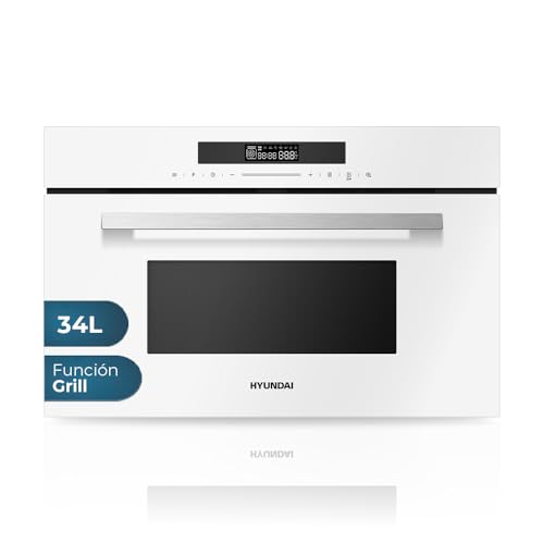 Hyundai HHMW3414DGW00 Mikrowelle, 34 Liter, integrierbar, mit Grill, weißes Glas, 900 W, Grill 1100 W, 11 Programme, Auftaufunktion, Innenbeschichtung, einfache Reinigung, Timer 95 Minuten. Hyundai HHMW3414DGW00 Mikrowelle, 34 Liter, integrierbar, mit Grill, weißes Glas, 900 W, Grill 1100 W, 11 Programme, Auftaufunktion, Innenbeschichtung, einfache Reinigung, Timer 95 Minuten. von Hyundai