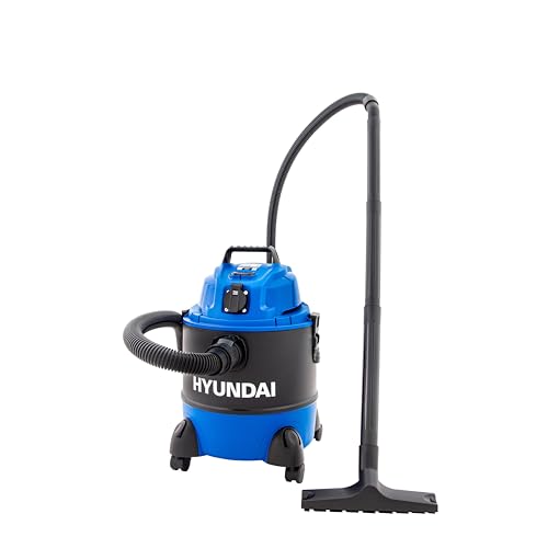 Hyundai Nass- / Trockensauger VCWD1220E, 1250 W, 20l, Sauger mit Blasfunktion, Ausgangssteckdose, Master-Slave-Funktion (Staubsauger, Waschsauger, Industriestaubsauger), Blau von Hyundai Power Products
