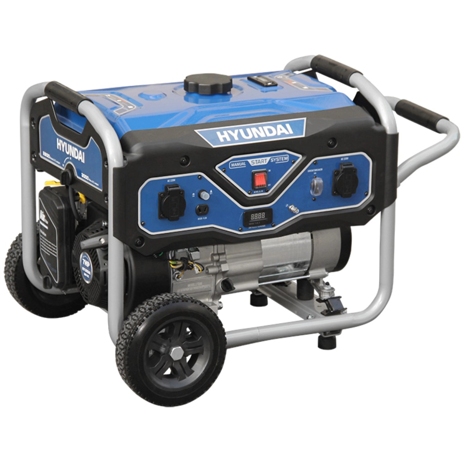 Hyundai Stromerzeuger/Benzin-Generator BG55051 mit 3 kW/7 PS Hyundai Stromerzeuger/Benzin-Generator BG55051 mit 3 kW/7 PS von Hyundai