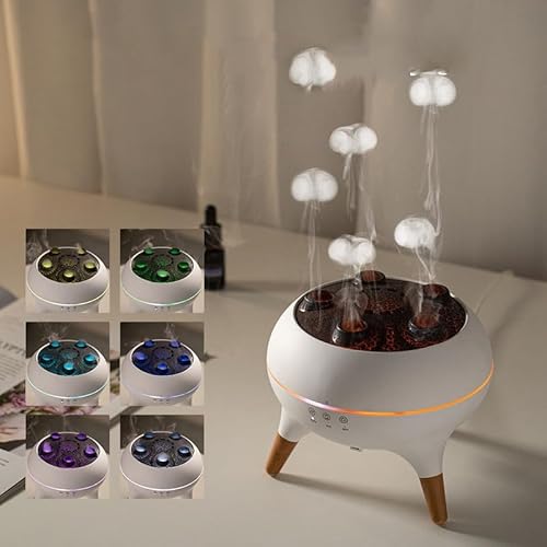 7-Color LED Dancing Jelly Fish Diffuser with Remote | 250ML Essential Oil Humidifier | Silent Aromatherapy for Home, Office, Bedroom | Auto Shut-Off, Music Sync 7-Color LED Dancing Jelly Fish Diffuser with Remote | 250ML Essential Oil Humidifier | Silent Aromatherapy for Home, Office, Bedroom | Auto Shut-Off, Music Sync von Hyunlai