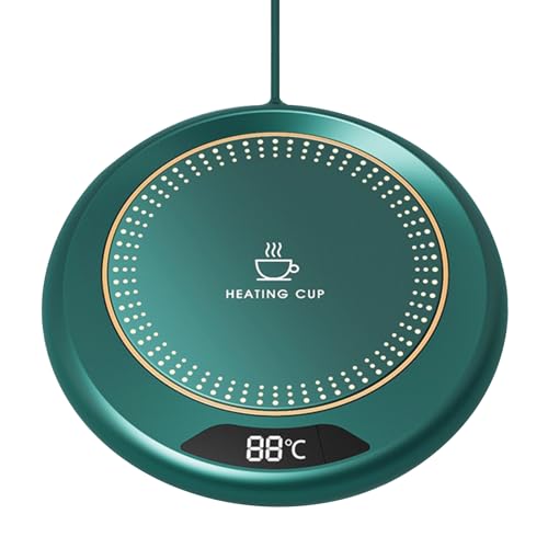 Hyunlai Elektrischer Kaffeewärmer, intelligenter Tassenwärmer mit 3 Temperatureinstellungen, Digitalanzeige, Heizbecher, Schreibtisch-Getränkewärmer, Konstanten, 8 Stunden, automatische Abschaltung von Hyunlai