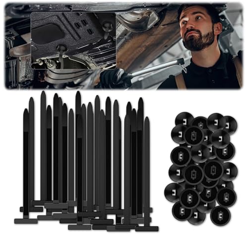 Robuste, selbstsichernde Nylon-Kabelbinderschnallen – universelle Kfz-Befestigungselemente für Autoreparatur, Zuhause und Außenbereich, UV-beständig, werkzeuglose Installation, 50 Stück von Hyunlai