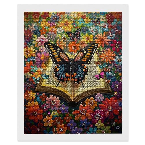 Diamond Painting Erwachsene Bücher Schmetterlinge, 5D Diamant Painting Bilder, DIY Diamanten Stickerei Mosaikherstellung Bastelset Geeignet Als Geschenk, Als Home Wanddekorationen 30x40cm r-687 Diamond Painting Erwachsene Bücher Schmetterlinge, 5D Diamant Painting Bilder, DIY Diamanten Stickerei Mosaikherstellung Bastelset Geeignet Als Geschenk, Als Home Wanddekorationen 30x40cm r-687 von Hyupuanj