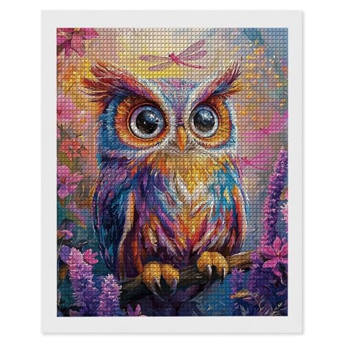 Diamond Painting Erwachsene Eulen Blumen, 5D Diamant Painting Bilder, DIY Diamanten Stickerei Mosaikherstellung Bastelset Geeignet Als Geschenk, Entspannung und Als Home Wanddekorationen 70x90cm r-495 Diamond Painting Erwachsene Eulen Blumen, 5D Diamant Painting Bilder, DIY Diamanten Stickerei Mosaikherstellung Bastelset Geeignet Als Geschenk, Entspannung und Als Home Wanddekorationen 70x90cm r-495 von Hyupuanj
