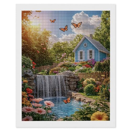 Diamond Painting Erwachsene Haus Aussicht, 5D Diamant Painting Bilder, DIY Diamanten Stickerei Mosaikherstellung Bastelset Geeignet Als Geschenk, Entspannung und Als Home Wanddekorationen 60x80cm r554 Diamond Painting Erwachsene Haus Aussicht, 5D Diamant Painting Bilder, DIY Diamanten Stickerei Mosaikherstellung Bastelset Geeignet Als Geschenk, Entspannung und Als Home Wanddekorationen 60x80cm r554 von Hyupuanj