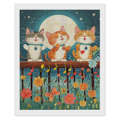 Diamond Painting Erwachsene Katze Mond, 5D Diamant Painting Bilder, DIY Diamanten Stickerei Mosaikherstellung Bastelset Geeignet Als Geschenk, Entspannung und Als Home Wanddekorationen 60x80cm r-498 Diamond Painting Erwachsene Katze Mond, 5D Diamant Painting Bilder, DIY Diamanten Stickerei Mosaikherstellung Bastelset Geeignet Als Geschenk, Entspannung und Als Home Wanddekorationen 60x80cm r-498 von Hyupuanj