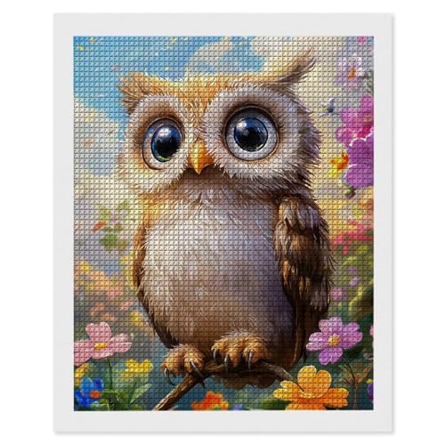 Diamond Painting Eule Blumen, 5D Diamant Painting Bilder, DIY Diamanten Malerei Erwachsene und Kinder, Gem Art Mosaikherstellung Bastelset für Weihnachts Haus Wand Dekoration Geschenke 20x30 cm e-497 Diamond Painting Eule Blumen, 5D Diamant Painting Bilder, DIY Diamanten Malerei Erwachsene und Kinder, Gem Art Mosaikherstellung Bastelset für Weihnachts Haus Wand Dekoration Geschenke 20x30 cm e-497 von Hyupuanj