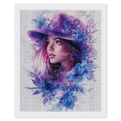 Diamond Painting Frau Blumen, 5D Diamant Painting Bilder, DIY Diamanten Malerei Erwachsene und Kinder, Gem Art Mosaikherstellung Bastelset für Weihnachts Haus Wand Dekoration Geschenke 70x90 cm e-601 Diamond Painting Frau Blumen, 5D Diamant Painting Bilder, DIY Diamanten Malerei Erwachsene und Kinder, Gem Art Mosaikherstellung Bastelset für Weihnachts Haus Wand Dekoration Geschenke 70x90 cm e-601 von Hyupuanj